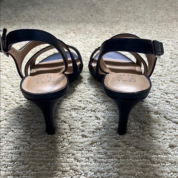 Naturalizer Women's Navy Blue Shimmer Strappy Sandals - Picture 4 of 5